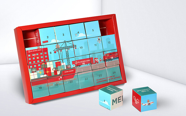 Die Würfel laden zum Puzzeln ein