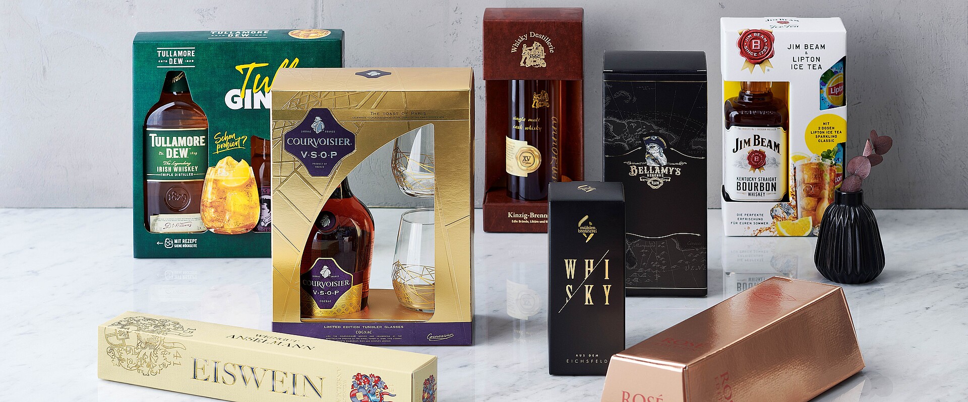 Individuelle Präsentverpackungen für verschiedene Getränke