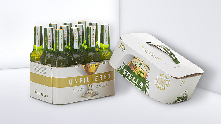 Smarte Flaschenverpackung für Stella Artois