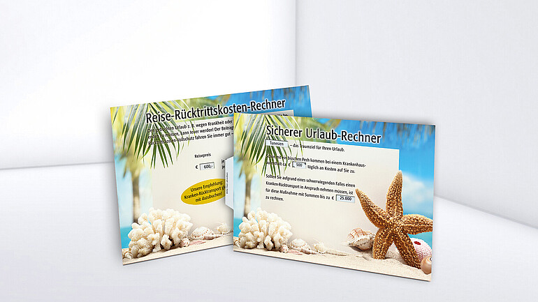 Eckige Drehscheibe mit Druck im Strand-Look