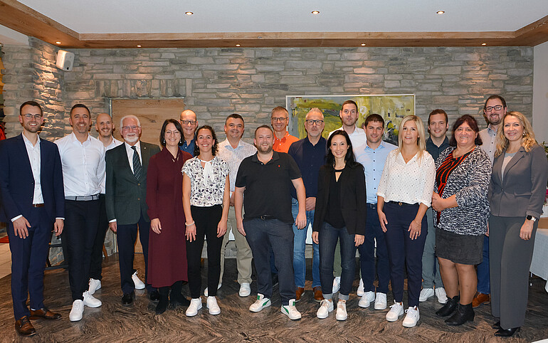 Jubilare mit stolzen 10 und 20 Jahren Betriebszugehörigkeit.