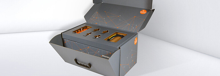 Geöffnete Verpackung