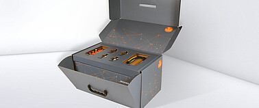 Geöffnete Verpackung