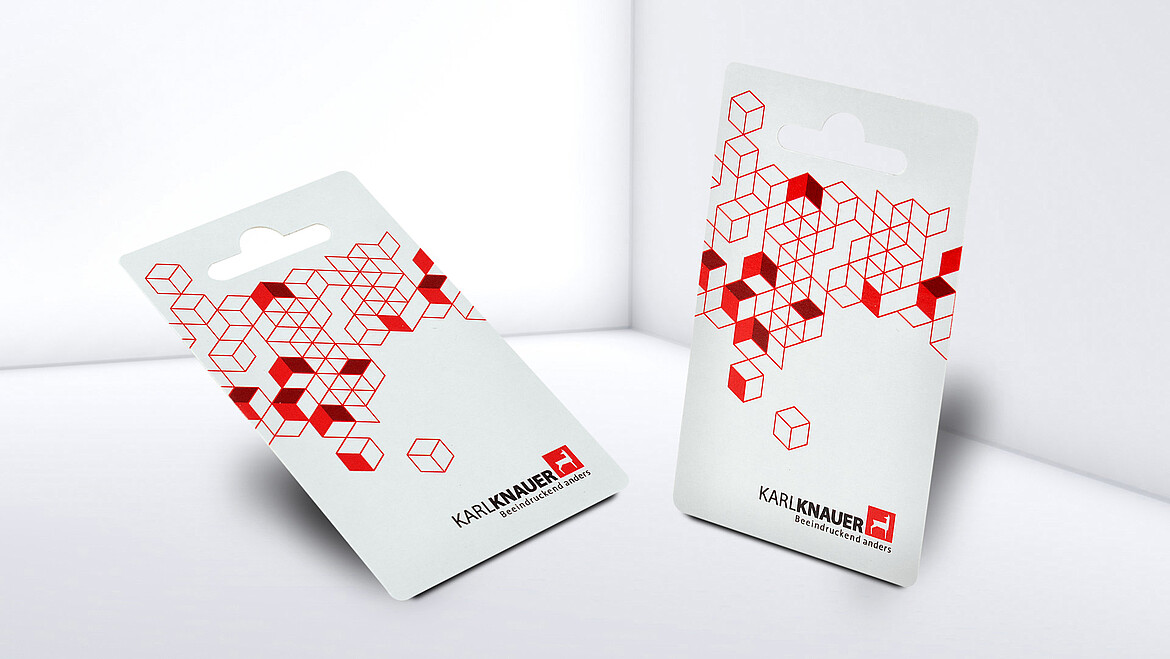 Klassische Blisterkarte