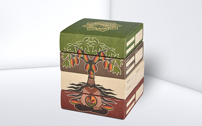 Verpackung Kakao Mischa Einzelfoto