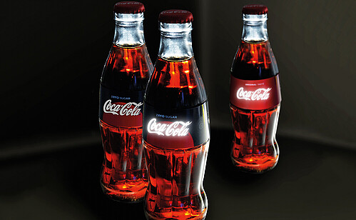 OLED-Label für Coca-Cola