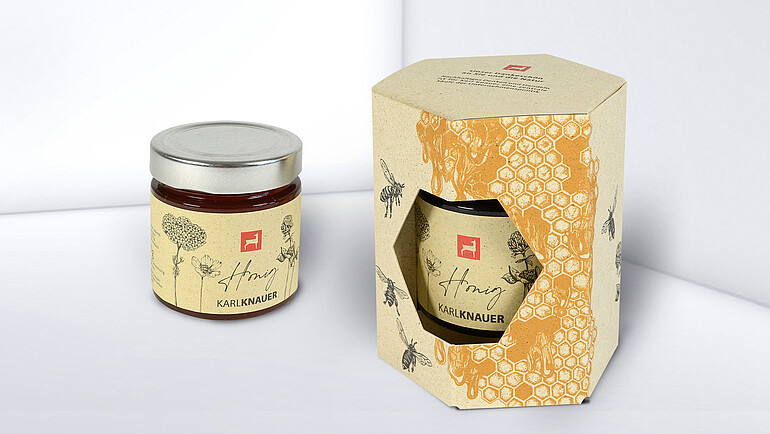 Graskarton mit Karl Knauer-Honig