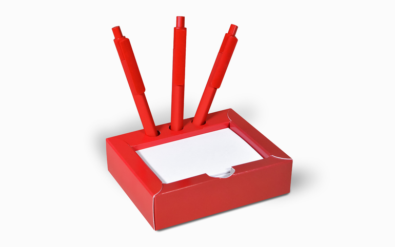 Einfach: Weils modern ist. Die schlanke „Kartonbox 19 Stiftehalter“ von Karl Knauer