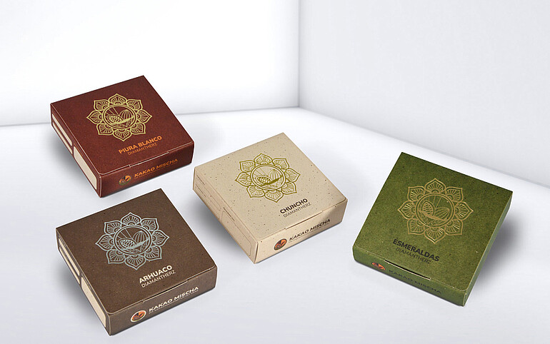 Verpackung Kakao Mischa Gruppenfoto