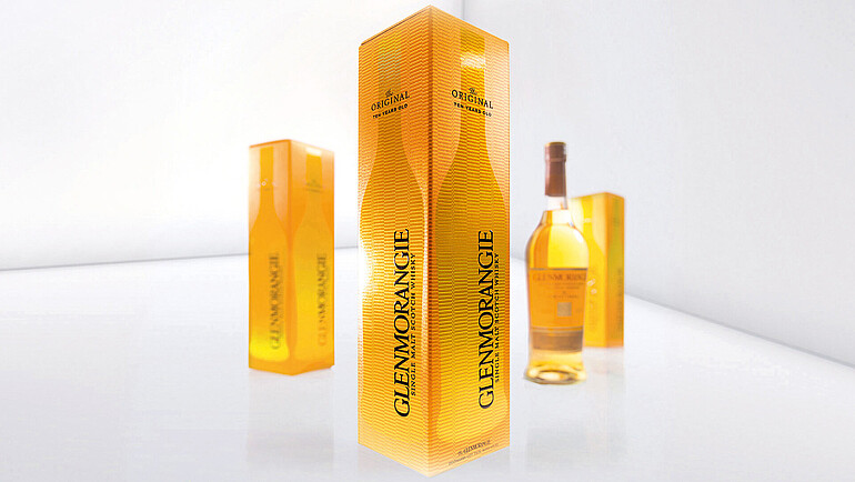 Hochveredelte Verpackung für Glenmorangie