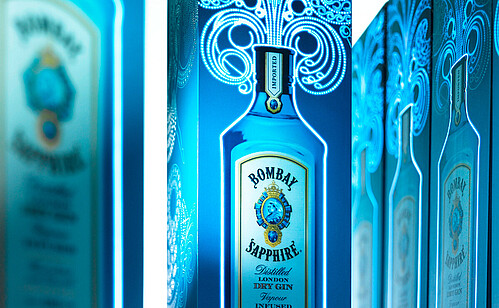 Leuchtende Verpackung