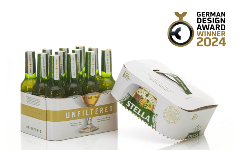 Von Karl Knauer entwickelt: Bierverpackung Stella Artois gewinnt German Design Award 2024