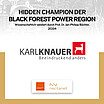 Auszeichnung Hidden Champion der Blackforest Power Region für Karl Knauer