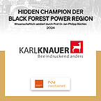 Auszeichnung Hidden Champion der Blackforest Power Region für Karl Knauer