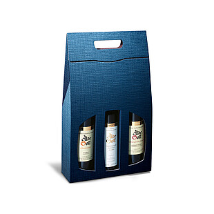 Tragekarton Struktura VITA Dunkelblau